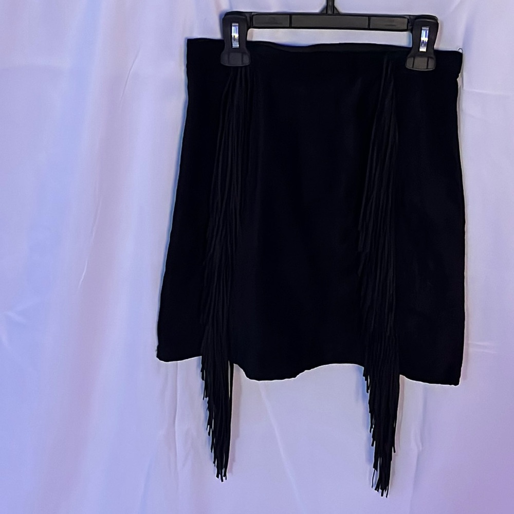 Black tassel skirt